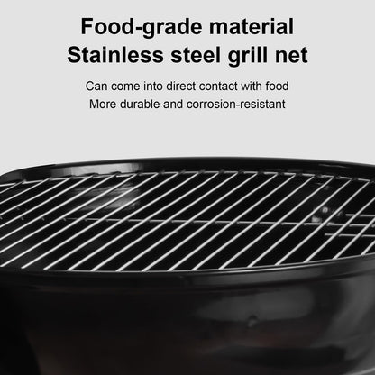 gzcmxh Charcoal Grill - portable BBQ Grill with adjustable air vent, wheels, hanlde - Charcoal Kettle Grill for outdoor, camping, backyard, picnics, party parties (22inch Apple)