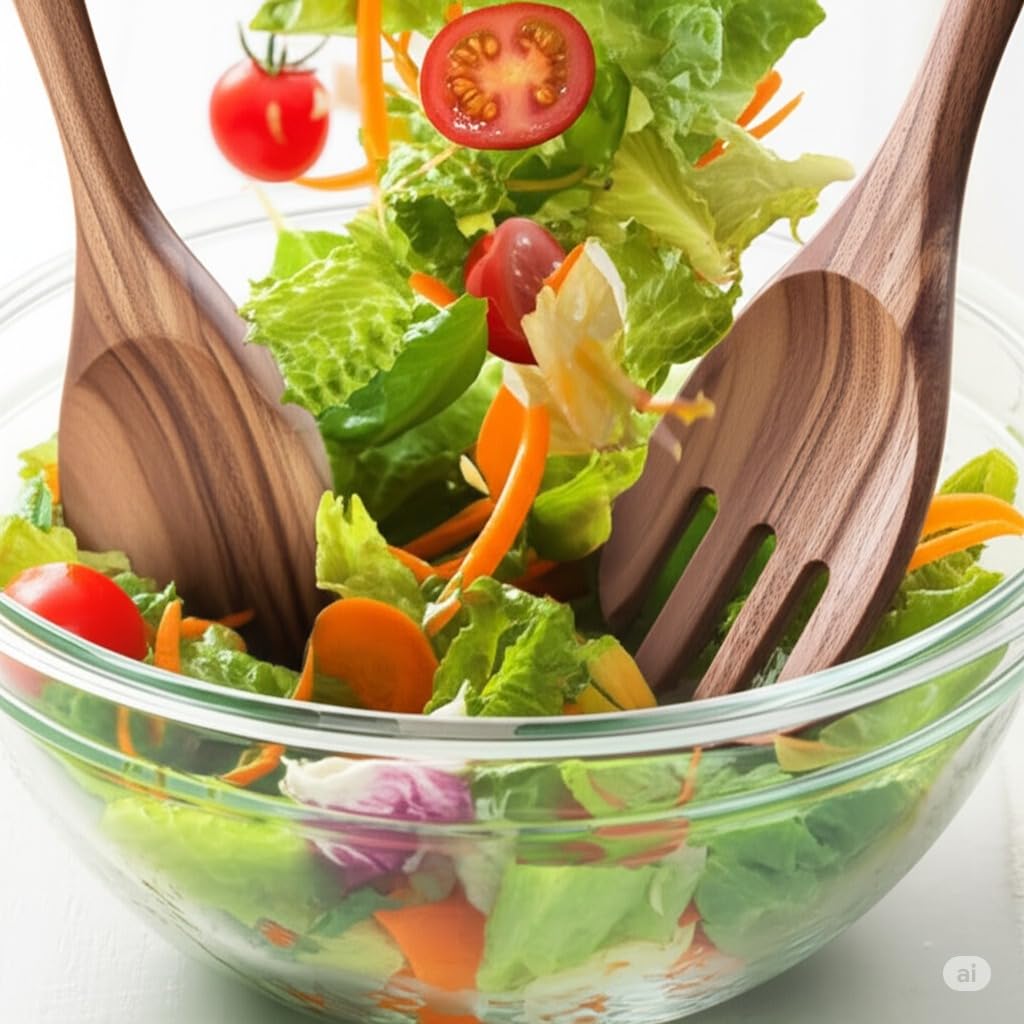 STORE INDYA 30 Oz Pure Copper Water Bottle for Drinking (Wooden Utensils - Set of 8)