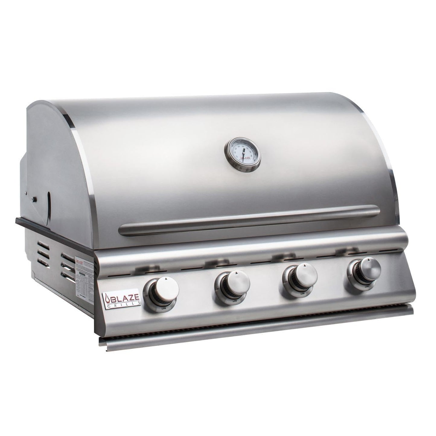 Blaze Prelude LBM 4-Piece 32-Inch Natural Gas Outdoor Kitchen Package w/Double Side Burner & Refrigerator - BLZ-4LBM126-NG-4PC-SC