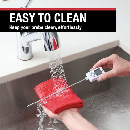 CDN Digital Candy Thermometer Long 8'' Stainless Steel Stem, Adjustable Pot Clip, Preset Candy Stages with Audio/Visual Alerts, Instant Read For Cooking, Deep Frying & Oil - DTC450