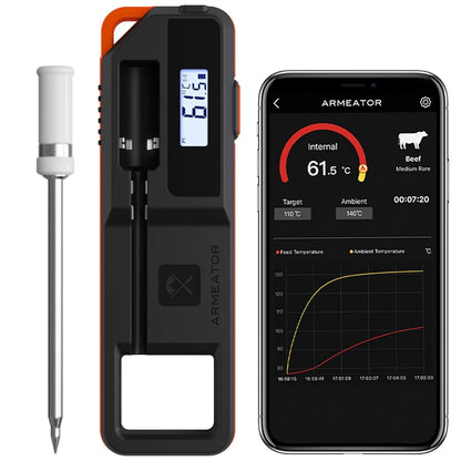 Smart Bluetooth Wireless Meat Thermometer Digital with App | Instant Read Grill Thermometers | WiFi Unlimited Range for BBQ,Oven, Smoker, Air Fryer | Fit for Steak, Chicken, Turkey | Gifts for Men