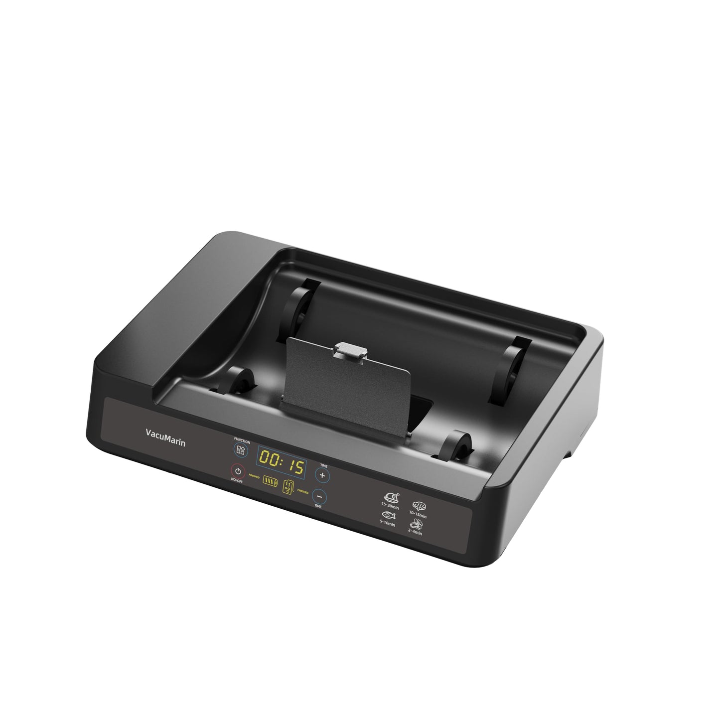 15 Minute Vacuum Tumbler Marinator for Meat Vegetable with Leak Proof Clip and Free Meat Tenderizer