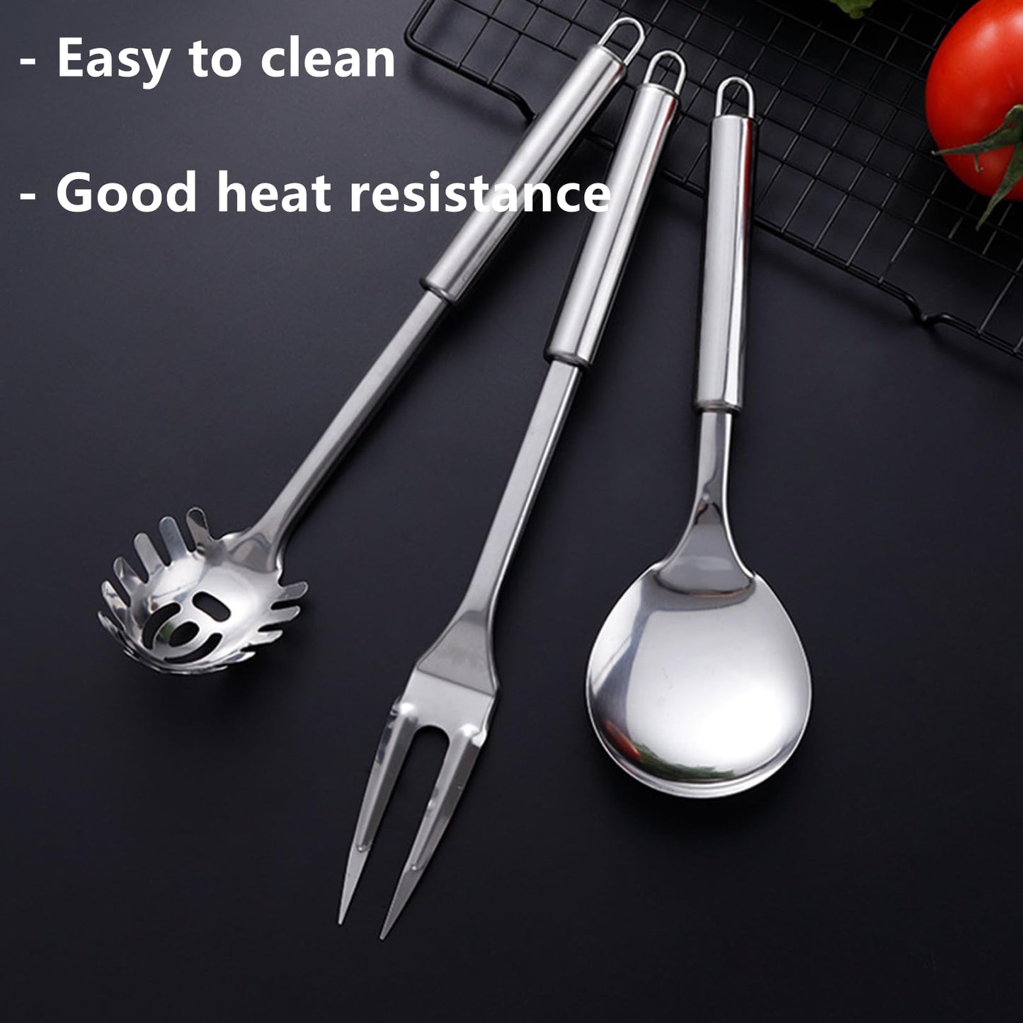 FJYXCHENXM Stainless Steel Carving Fork for Meat, 2 Pieces Meat Forks with Long Heat-Resistant Handle for Grilling, Cooking, Servin, Serving, 13 Inch