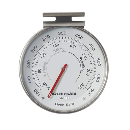 KitchenAid 3-in Dial Oven Thermometer, Temperature Range: 100°F to 600°F