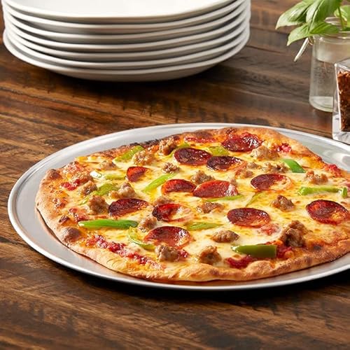 American METALCRAFT, Inc. Pizza Pan,Wide Rim,16 In.