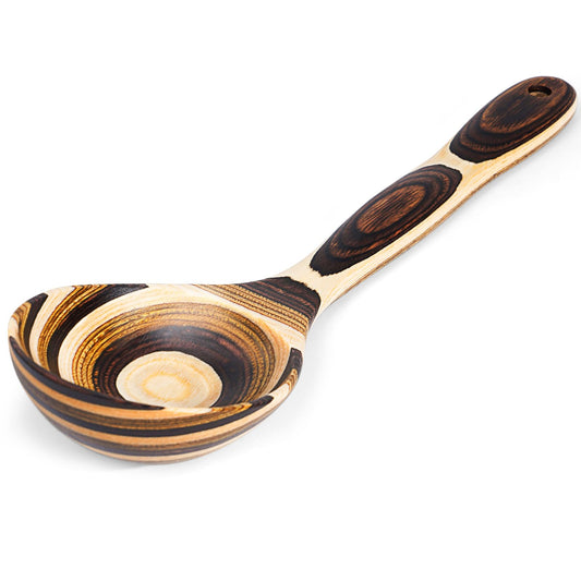 MYRAINBOW Pakkawood Ladles, Wooden Big Soup Ladle for Cooking, Ladle Spoons, Wood Kitchen Utensils Set Spoon for Cooking
