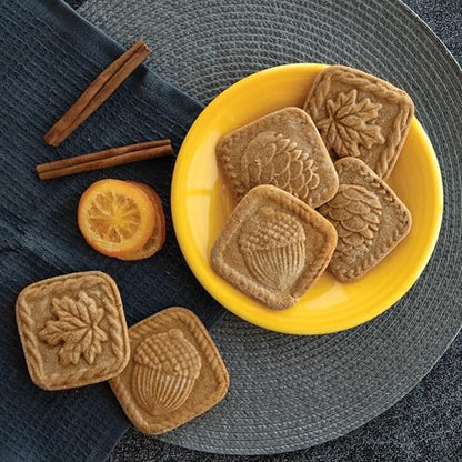 Nordic Ware Springerle Cookie Stamps (Set of 3), Sturdy Cast Aluminium Cookie Stamp Set, Cookie Press Set Made in the USA, Sturdy and Durable Biscuit Maker Press Set