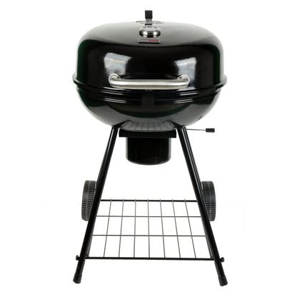 Grill Boss Charcoal Kettle Grill with Large 22-Inch Cooking Area - Includes Warming Rack, Bottom Storage Shelf, Ash Catcher & Wheels for Outdoor BBQ, Tailgating, Camping & Backyard Grilling
