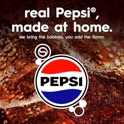 SodaStream Pepsi Zero Sugar Drink Mix, 4 Pack Cola Syrup for Sparkling Water Makers, Real Taste Pepsi Zero Syrup, Control Your Fizz with Soda Stream Flavors, 4 x 14.9 Fl Oz (440ml)