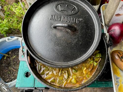 4 Qt. Seasoned Cast Iron Dutch Oven with Cast Iron Lid,Black