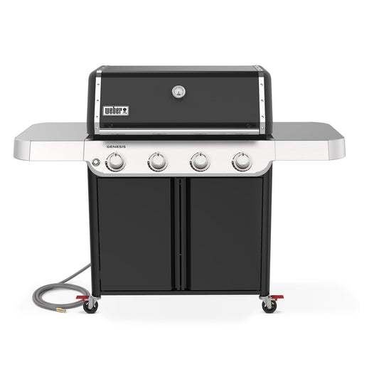 Weber Genesis E-415 Natural Gas Grill for Outdoor Grilling, 4 Burners, Black