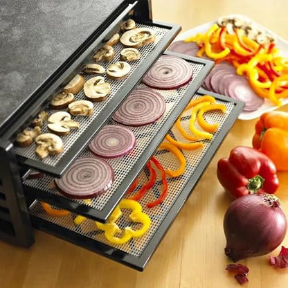 Excalibur Electric Food Dehydrator Machine 9-Tray with 26-Hour Timer, Automatic Shut Off Accurate Temperature Control and Fast Drying with 15 Square Feet of Drying Space, 600-Watts, Black