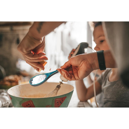 6pcs Measuring Spoons Set, Unique Pakkawood Measuring Spoons Includes 1/8 tsp, 1/4 tsp, 1/2 tsp, 1 tsp, 1/2 tbsp & 1 tbsp for Cooking & Baking, Cute Kitchen Gadgets Gift(Turquoise Blue)