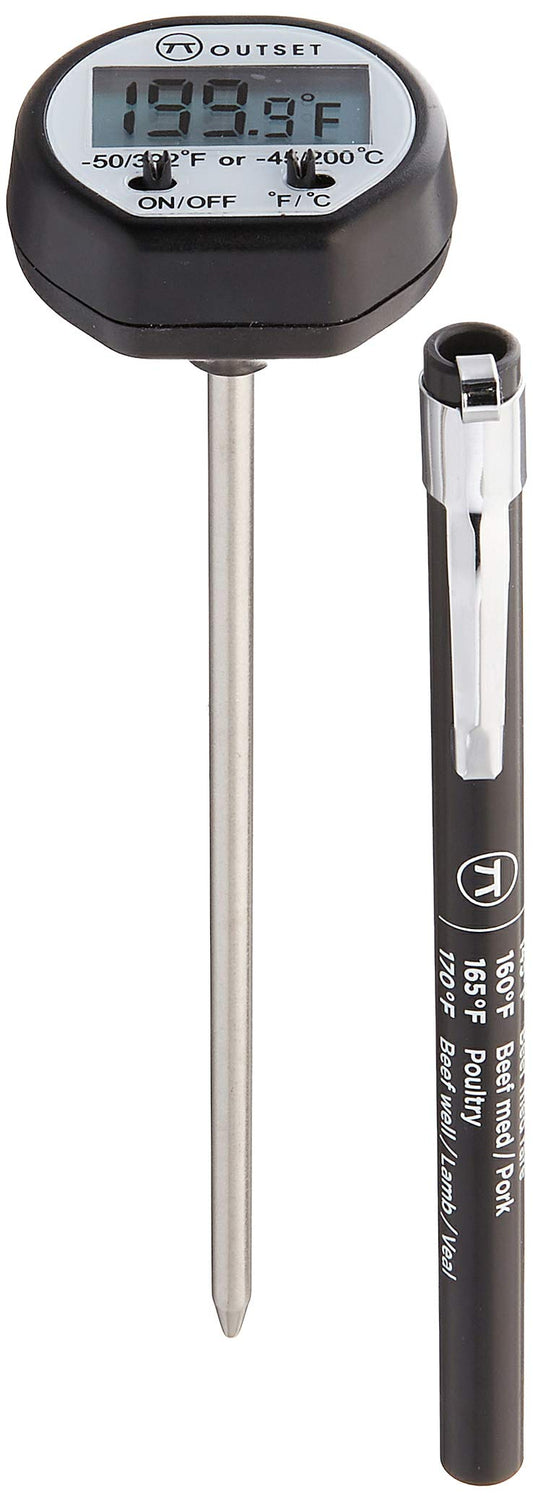 Outset F800 Instant-Read Digital Thermometer,Black
