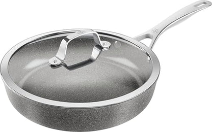 BALLARINI Salina Saute pan with lid, 28 cm, Round, Aluminium, with Ceramic Coating