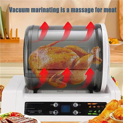 Commercial Vacuum Tumbler Marinating Machine,Large Capacity Pickling Barrel & 0-10h Timer Setting,Meat Tumbler Marinator,for Beef Pork Mutton