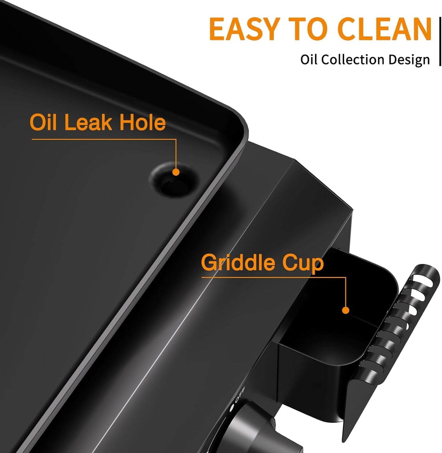 ADREAK 3 Burner BBQ Gas Griddle with Hood, 25.6 Inch Stainless Steel Portable Detachable Propane Griddle, 45,000 BTU Flat Top Barbecue Grill with Side Shelves for Camping