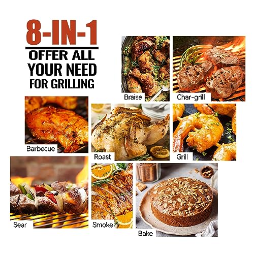 Z GRILLS 2026 Upgrade Wood Pellet Grill Smoker with PID Control, Built-in Storage Cabinet, Rain Cover, 700 sq. in Cooking Area for Outdoor BBQ, Smoke, Bake and Roast
