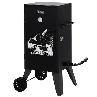 Royal Gourmet SE2805 28-Inch Analog Electric Smoker with 3 Cooking Grates, Outdoor Smoker with Adjustable Temperature Control & 454 Sq. In. Cooking Area for Outdoor Backyard BBQ, Black
