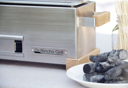 The Bincho Grill GR610S – 24" Tabletop Yakitori Grill – Japanese Style Charcoal Robata BBQ – Binchotan Grill for Authentic Japanese Grilling – Made from Durable Stainless Steel