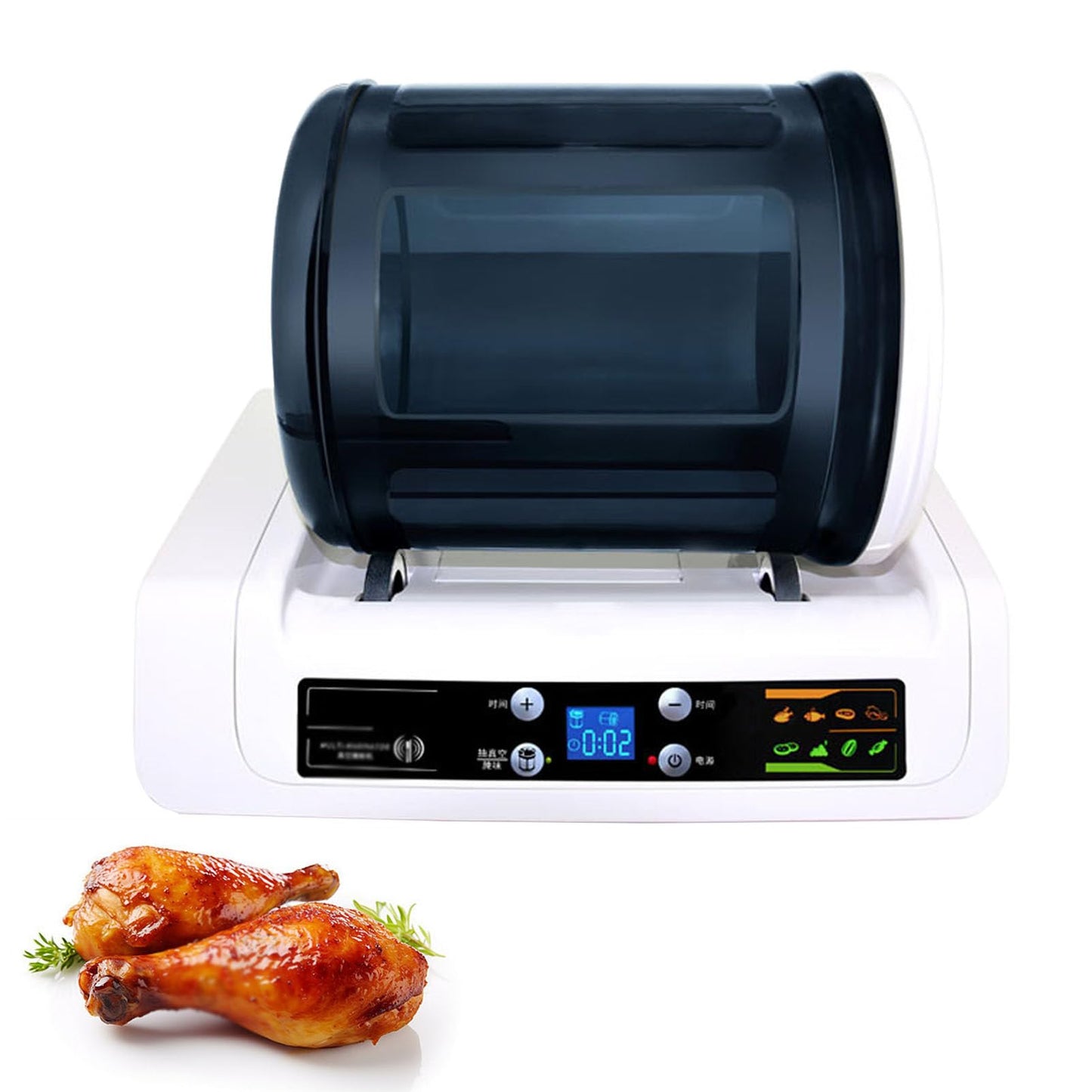 TREEYX Automatic Vacuum Tumbler Marinating Machine, Electric Vacuum Food Tumbling Machine Multi-Marinator, Commercial Vacuum Tumbler Marinating Machine for Meat & Vegetable