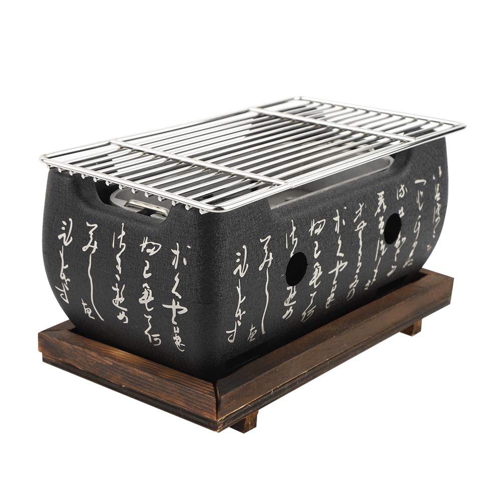 Yakitori Grill Charcoal Japanese Charcoal Grill - Rectangular Furnace,Barbecue Alcohol Stove