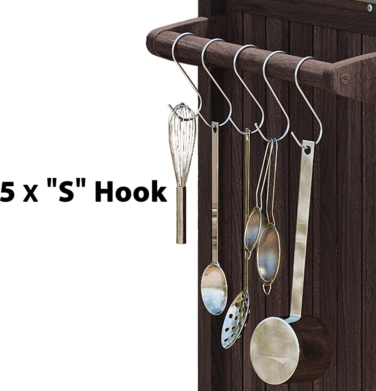 66.5" Outdoor Kitchen Island for Big Green Egg Grills, Solid Wood Outdoor Grill Cart for Tabletop Grill with Stainless Steel Top, Drawer, Family Barbecue Outdoor Gathering (Dark Brown/E) - CookCave