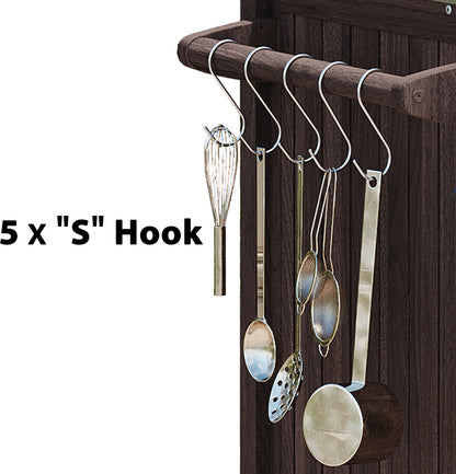 66.5" Outdoor Kitchen Island for Big Green Egg Grills, Solid Wood Outdoor Grill Cart for Tabletop Grill with Stainless Steel Top, Drawer, Family Barbecue Outdoor Gathering (Dark Brown/E) - CookCave