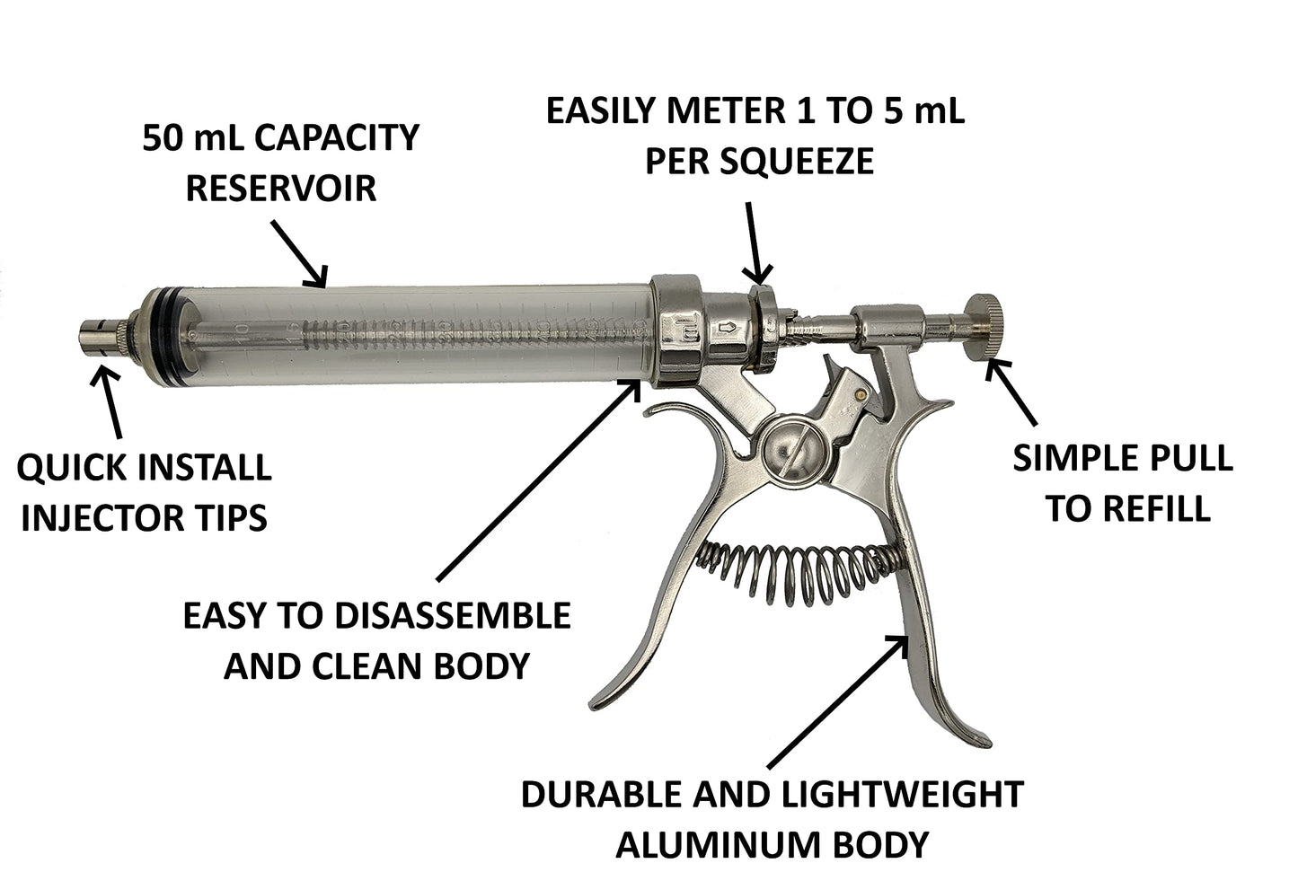 BBQ Smoker Grill Professional Meat Injector Syringe Kit for Smoking with Case, Heat Resistant Non Slip Gloves and Silicone Mop Brush for Turkey Marinade Injection