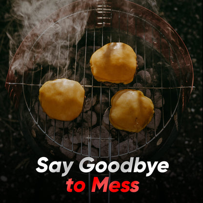 Gas One 16-inch Portable Barbecue Grill with 4 Levels for Flame Control – Dual Venting System – Small Charcoal Grill for Backyard, Camping, Boat