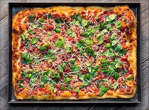 Lloyd Pans Kitchenware Grandma Style Pizza Pan 16 Inch by 12 Inch by 1 Inch - PSTK