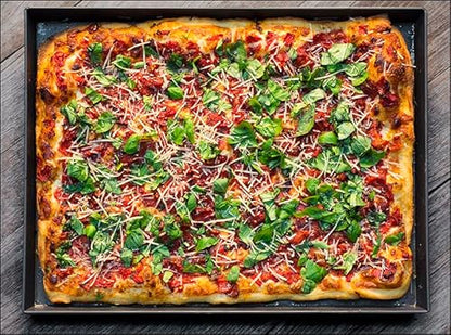 Lloyd Pans Kitchenware Grandma Style Pizza Pan 16 Inch by 12 Inch by 1 Inch - PSTK
