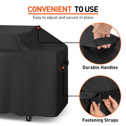 Arcedo Grill Cover 63 Inch Compatible with Weber Genesis 300 Series and New 2022 Genesis 300 Grill, Waterproof Heavy Duty Outdoor Fade Resistant Barbecue Cover, Compared to 7757