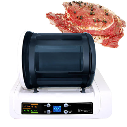 Automatic Vacuum Tumbler Marinating Machine, 5L Capacity, Meat and Vegetable Tenderizer, 15-Minute Quick Marinade, LED Display, for Kitchen and Commercial Food Processing,110V