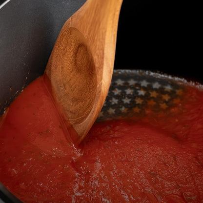 FAAY Right Hand Chopper, Wooden Spoon - Spatula, Break Up Ground Beef Utensils Made from High Moist Resistance Teak Wood for Non Stick Cookware. (Right Hand Chopper)