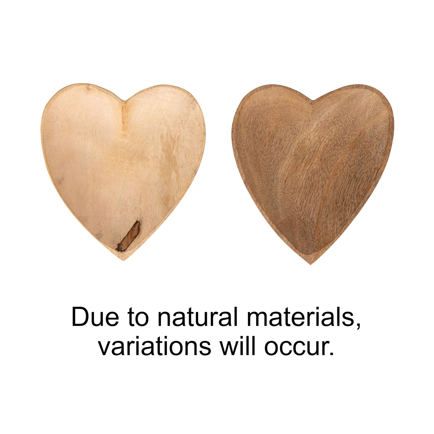 Bloomingville Mango Wood Heart Shaped Bowl Brown, 1 Count (Pack of 1)