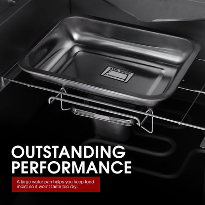 Royal Gourmet SE2805 28-Inch Analog Electric Smoker with 3 Cooking Grates, Outdoor Smoker with Adjustable Temperature Control & 454 Sq. In. Cooking Area for Outdoor Backyard BBQ, Black