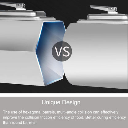 HQHAOTWU Vegetable Marinating Machine Meat Vegetable Tumbler Marinator Food Vacuum Marinator Fast Marination Process Meat Pickle Machine with Vacuum Pump 45L Capacity Timing Range 0-99 Minutes 110V