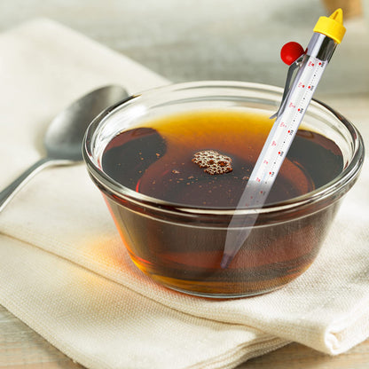 Candy Thermometer with Pot Clip, Candy Deep Fry Oil Thermometer, Instant Read Food Thermometer Kitchen Thermometer for Cooking, Candy Thermometer for Candy Making