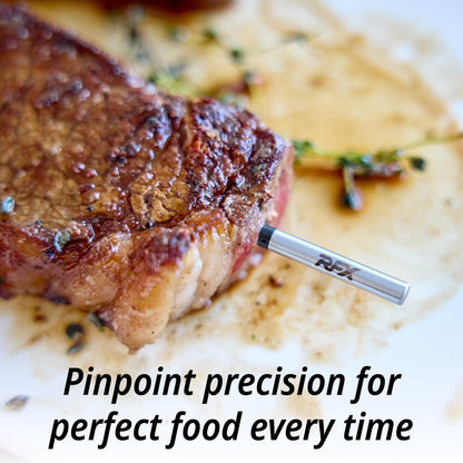 ThermoWorks RFX | Smart Wireless Meat Thermometer | Wi-Fi & Radio Frequency | Stronger Signal Than Bluetooth | Meat Probe for Use in Smoker, Grill, BBQ, Oven - 1-Probe Kit