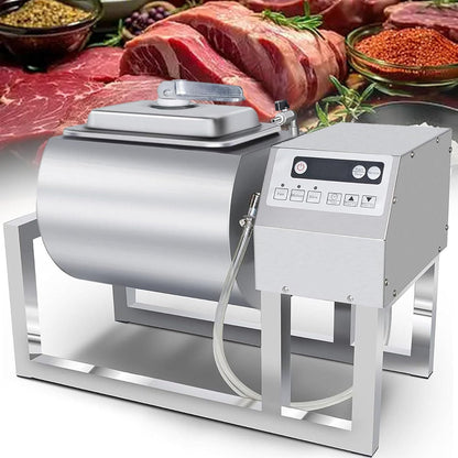 Meat Tumbler Marinator, 36lb/18L Vacuum Tumbler Marinating Machine, Vegetable Marinating Machine Three-Speed Bidirectional Rotation Rapid Catering Food Processing For Burger Shop
