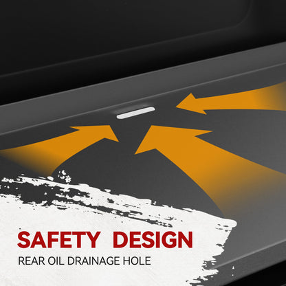 Royal Gourmet GB4000P 4 Burner Propane Gas Griddle with Hard Cover and Foldable Side Tables, 35-Inch Flat Top Grill with 766 Sq. In. Cooking Area for Backyard and Tailgating, Black