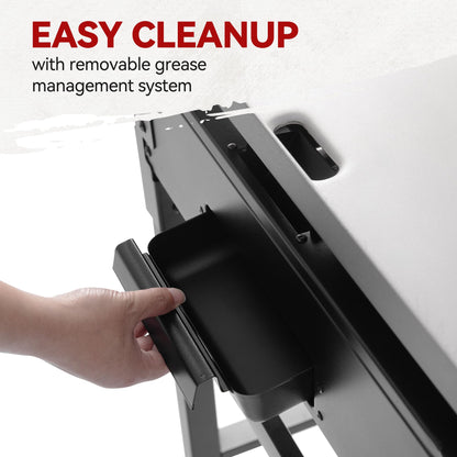 Royal Gourmet GB2000N 2 Burner Propane Gas Griddle, 23 Inch Flat Top Grill with 450 Sq. In. Cooking Area for Backyard and Tailgating, Black