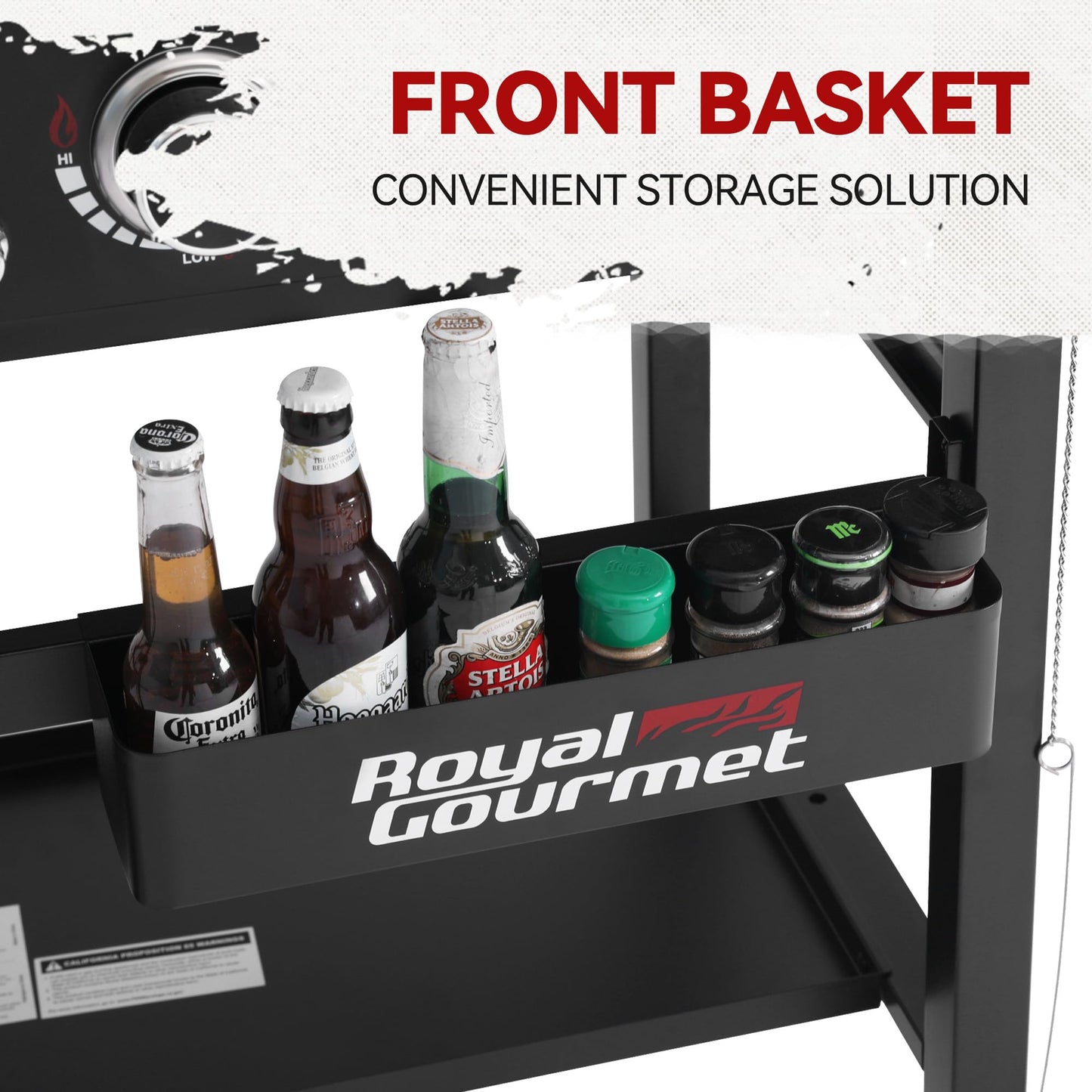 Royal Gourmet GB4000P 4 Burner Propane Gas Griddle with Hard Cover and Foldable Side Tables, 35-Inch Flat Top Grill with 766 Sq. In. Cooking Area for Backyard and Tailgating, Black