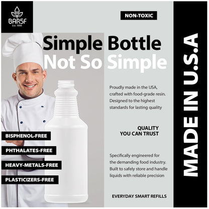 Bar5F Spray Bottle 16-Ounce for BBQ Grilling Smoking & Baking Food Grade Grill Spritzer Meat Smoker Butchers Tools & Chef Gadgets (1)