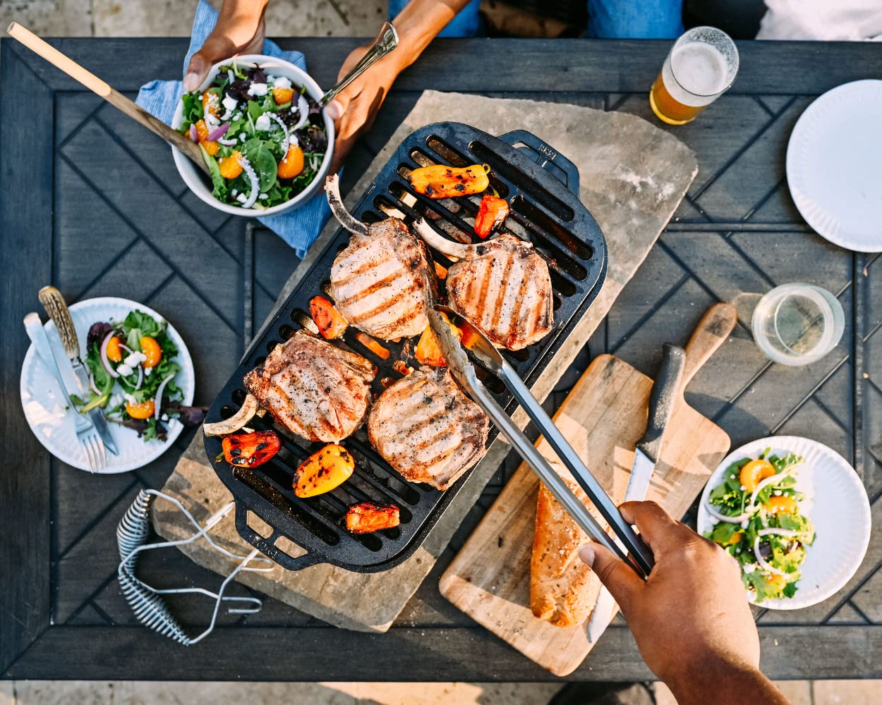 Lodge Sportsman's Cast Iron Pro Grill - 1 Each, Black