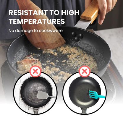 STORE INDYA 30 Oz Pure Copper Water Bottle for Drinking (Wooden Utensils - Set of 8)