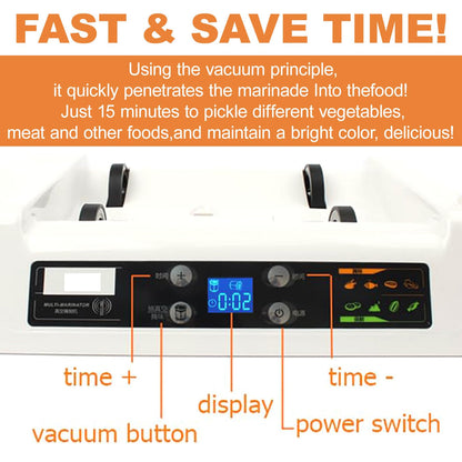 Vdniduir Commercial Vacuum Meat Tumbler Marinating Machine,Hamburger Pickling Machine, for Chicken/Beef/Bacon,Meat & Vegetable