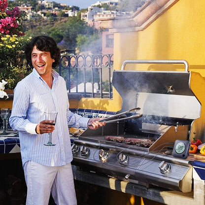 BFOUR Bluetooth Meat Thermometer Wireless Meat Thermometer, Wireless Digital Grill Thermometer with 6 Temperature Probes, Large LCD Display, Bluetooth Thermometer for Grill, Smoker, Oven and BBQ