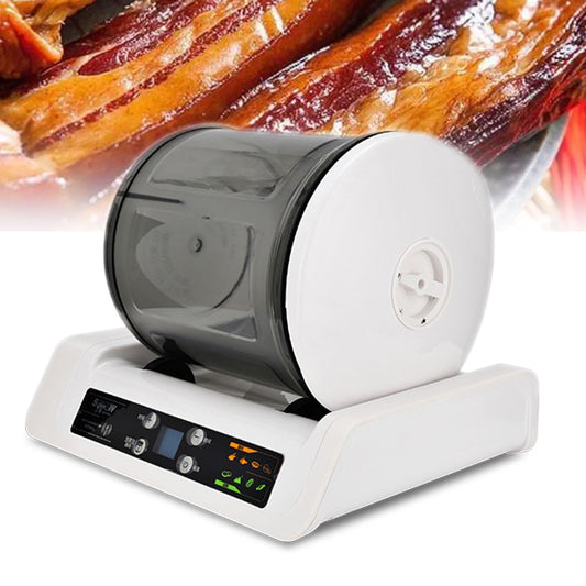 Home Vacuum Tumbler Marinating Machine, 7L Electric Automatic Pickling Barrel, HD Digital Screen 10 Hours Timer, Quick Marinator for Hamburger Meat, Turkey, Beef, Pork, Bacon, Vegetables